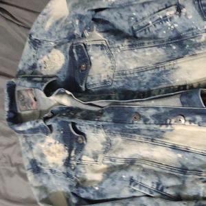 mens xl acid jean jacket